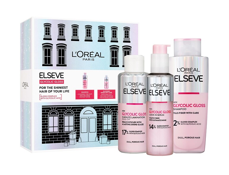 Shampoo L'Oréal Paris Elseve Glycolic Gloss 200 ml Sets