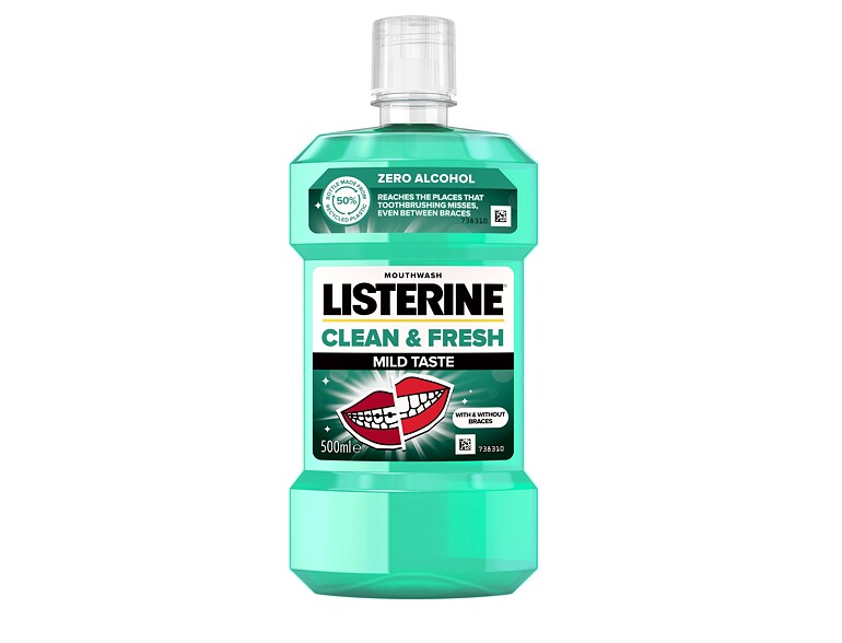 Mundwasser Listerine Clean & Fresh Mild Taste Mouthwash 500 ml