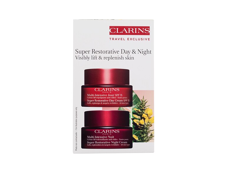 Tagescreme Clarins Super Restorative Day & Night 50 ml Beschädigte Schachtel Sets