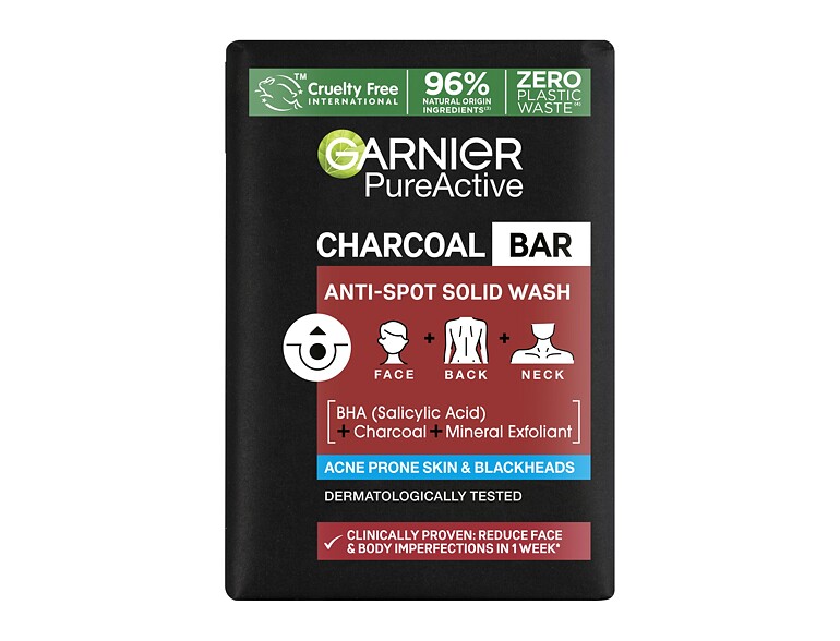 Reinigungsseife Garnier Pure Active Charcoal Bar 100 g