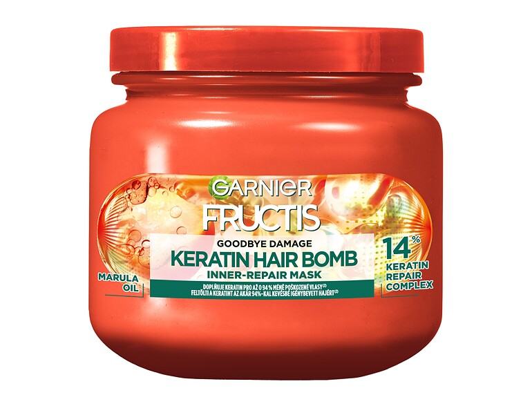 Haarmaske Garnier Fructis Goodbye Damage Keratin Hair Bomb 320 ml