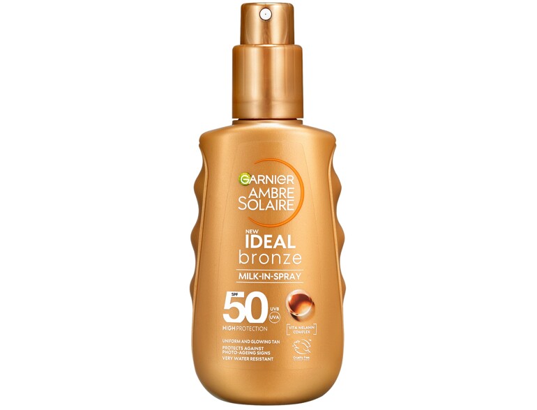 Sonnenschutz Garnier Ambre Solaire Ideal Bronze Milk-In-Spray SPF50 150 ml