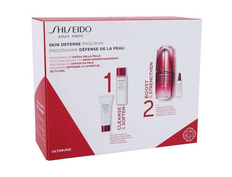 Gesichtsserum Shiseido Ultimune Skin Defense Program 50 ml Beschädigte Schachtel Sets