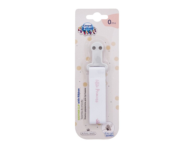 Schnullerclip Canpol babies Royal Baby Soother Clip With Ribbon Little Princess 1 St.