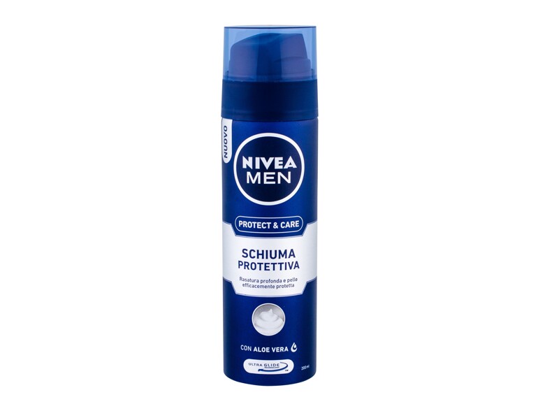 Rasierschaum Nivea Men Protect & Care 200 ml Beschädigtes Flakon