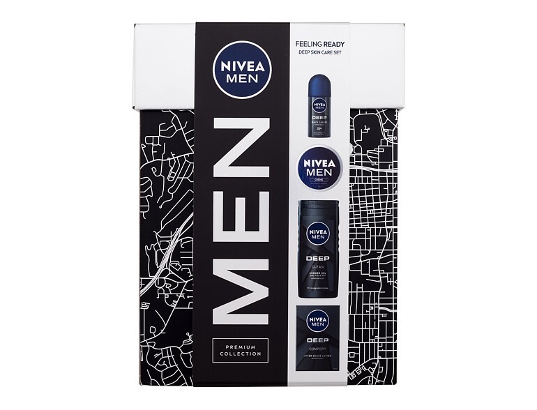 Rasierwasser Nivea Men Deep Feeling Ready 100 ml Beschädigte Schachtel Sets