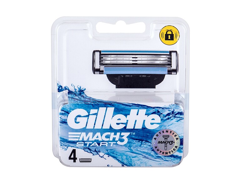 Ersatzklinge Gillette Mach3 Start 4 St. Beschädigte Schachtel