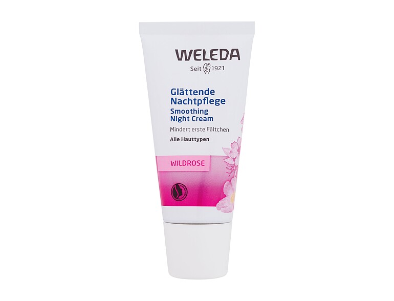 Nachtcreme Weleda Wild Rose Smoothing Night Cream 30 ml Beschädigte Schachtel