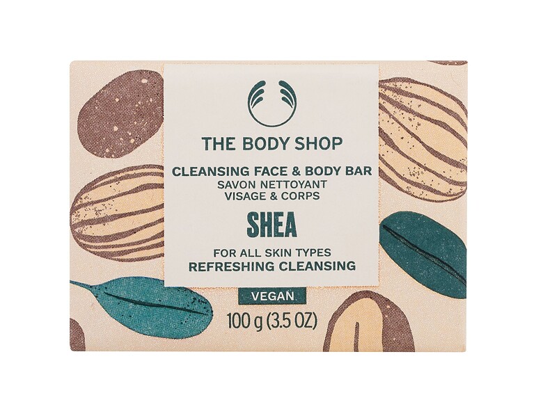 Seife The Body Shop Shea Cleansing Face & Body Bar 100 g