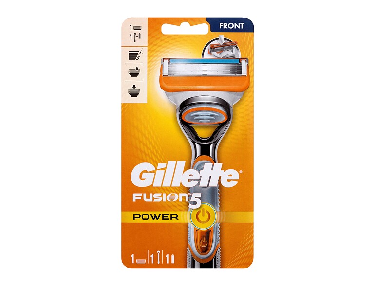 Rasierer Gillette Fusion5 Power Silver 1 St. Beschädigte Schachtel