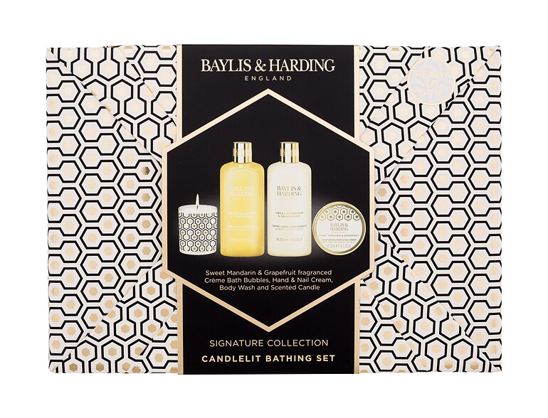 Duschgel Baylis & Harding Sweet Mandarin & Grapefruit Signature Collection Candlelit Bathing Set 300 ml Sets