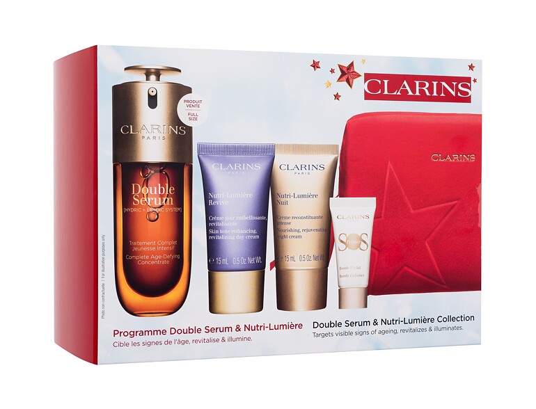 Gesichtsserum Clarins Double Serum & Nutri-Lumière Collection 50 ml Sets