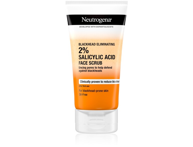 Peeling Neutrogena Blackhead Eliminating 2% Salicylic Acid Face Scrub 150 ml