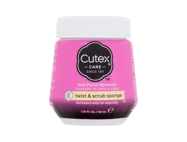 Nagellackentferner Cutex Twist & Scrub Sponge Nail Polish Remover 52 ml