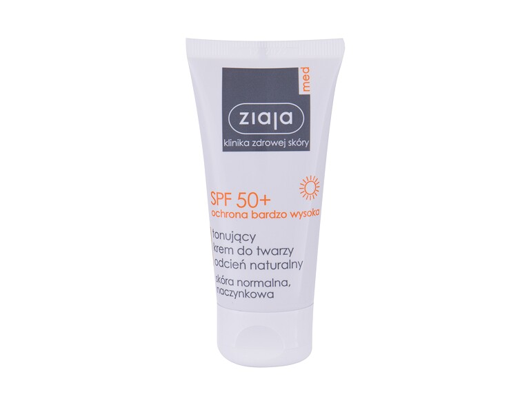 Sonnenschutz fürs Gesicht Ziaja Med Protective Tinted SPF50+ 50 ml Natural