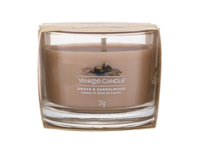 Duftkerze Yankee Candle Amber & Sandalwood 37 g