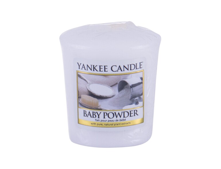 Duftkerze Yankee Candle Baby Powder 49 g Beschädigte Verpackung