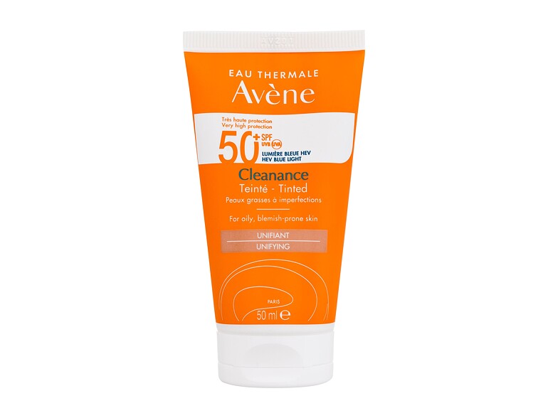 Sonnenschutz fürs Gesicht Avene Cleanance Tinted Sun Cream SPF50+ 50 ml