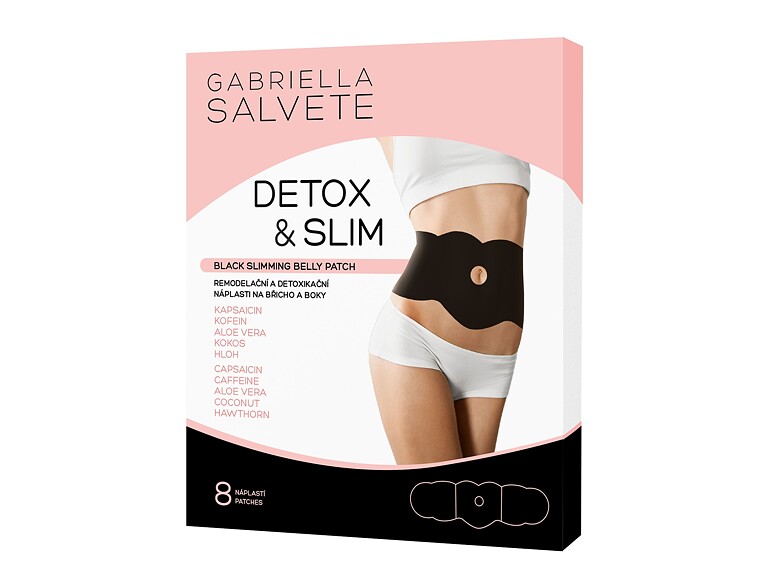 Zur Verschlankung und Straffung Gabriella Salvete Detox & Slim Black Slimming Belly Patch 8 St. Beschädigte Schachtel