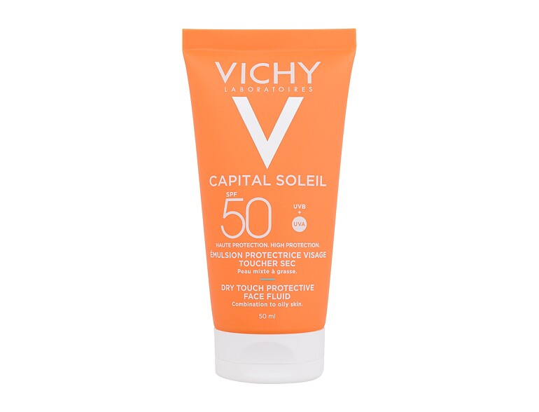 Sonnenschutz fürs Gesicht Vichy Capital Soleil Dry Touch Protective Face Fluid SPF50 50 ml