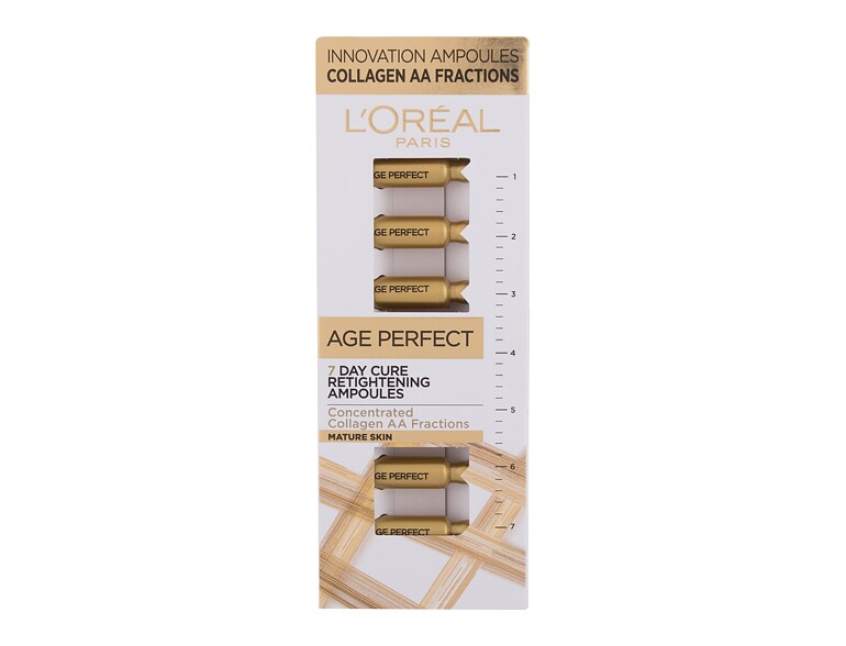 Gesichtsserum L'Oréal Paris Age Perfect 7 Day Cure Retightening Ampoules 7x1 ml Beschädigte Schachtel