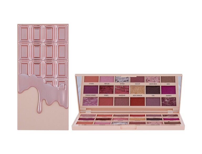 Lidschatten I Heart Revolution Chocolate Eyeshadow Palette 18 g Marble Rose Gold Beschädigte Schachtel