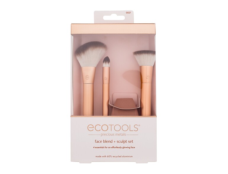 Pinsel EcoTools Precious Metals Face Blend + Sculpt Set 1 St. Beschädigte Schachtel