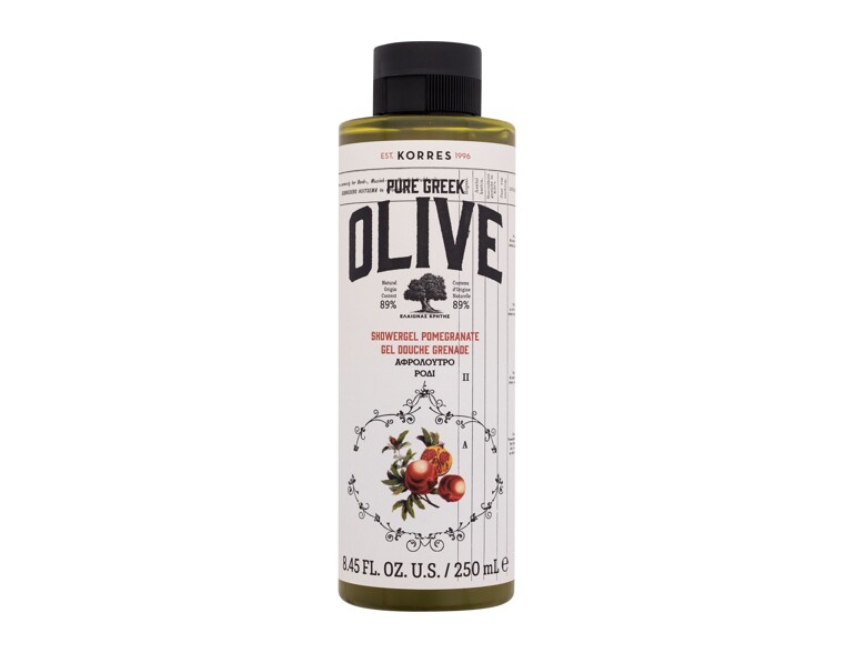 Doccia gel Korres Pure Greek Olive Shower Gel Pomegranate 250 ml