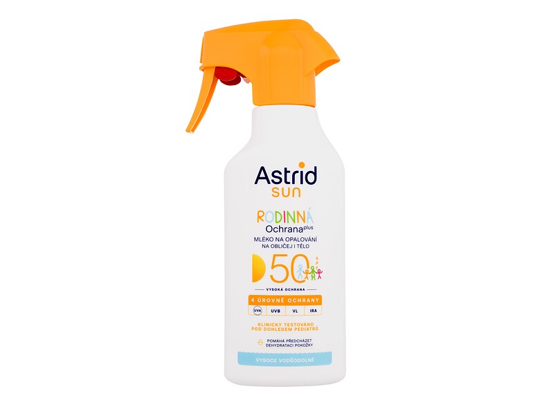 Sonnenschutz Astrid Sun Family Milk Spray SPF50 270 ml