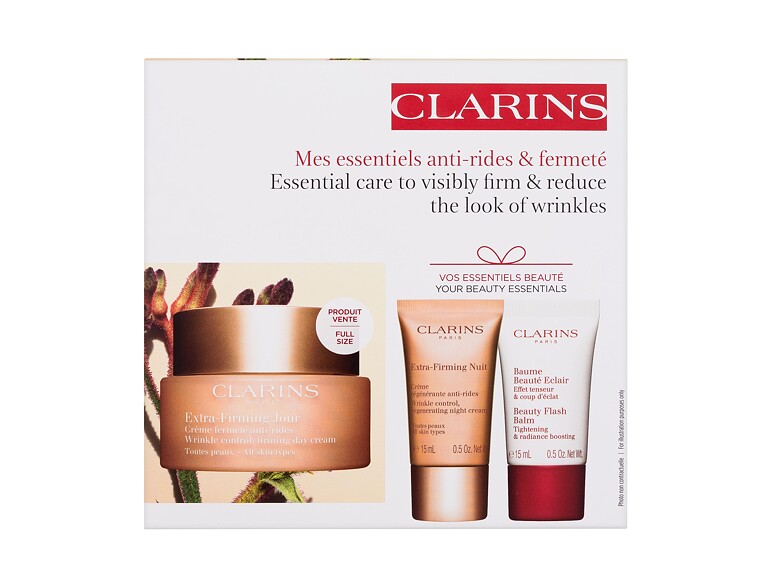 Crema giorno per il viso Clarins Extra-Firming Jour 50 ml scatola danneggiata Sets