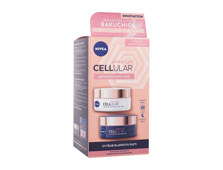 Tagescreme Nivea Cellular Expert Lift Advanced Anti-Age Duo Pack 50 ml Beschädigte Schachtel Sets