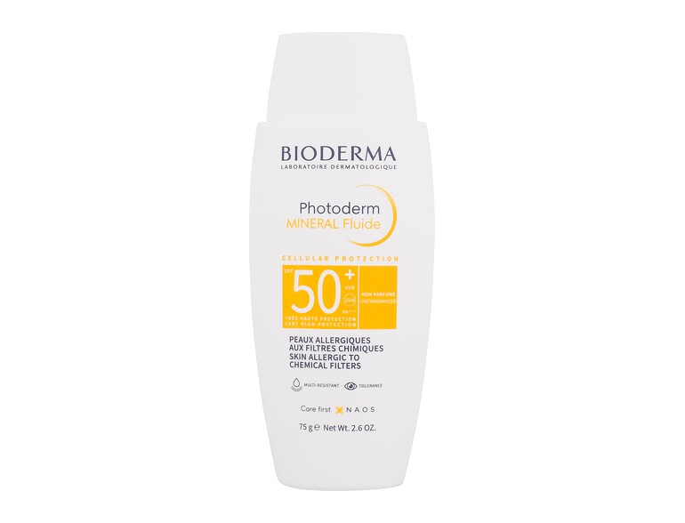 Soin solaire visage BIODERMA Photoderm Mineral Fluide SPF50+ 75 ml