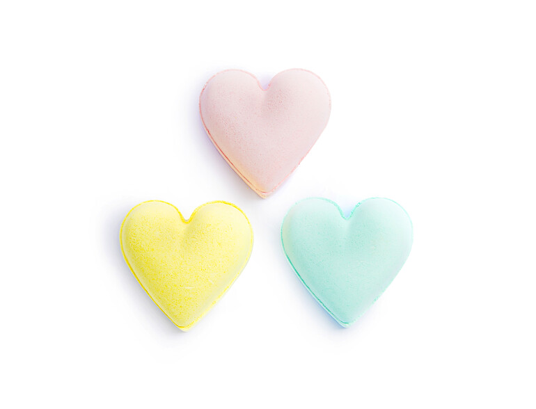 Badebombe I Heart Revolution Heart Pastel Bath Fizzer Kit 40 g Strawberry Sets