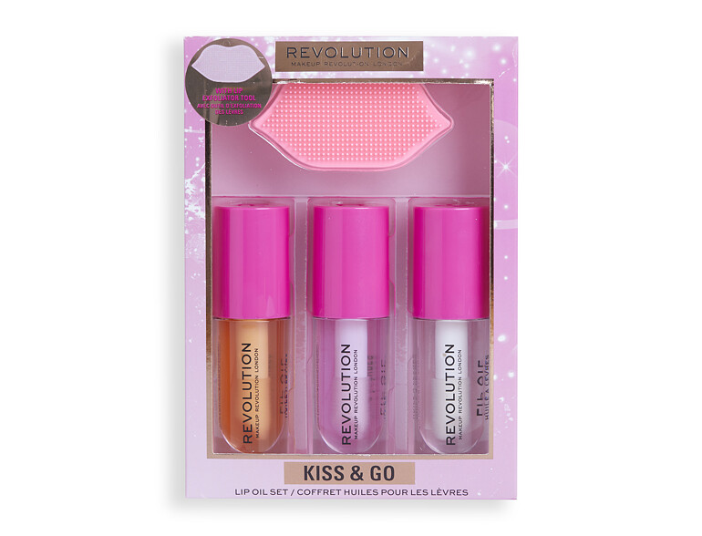 Lippenöl Makeup Revolution London Kiss & Go Lip Oil Set 4,5 ml Sets