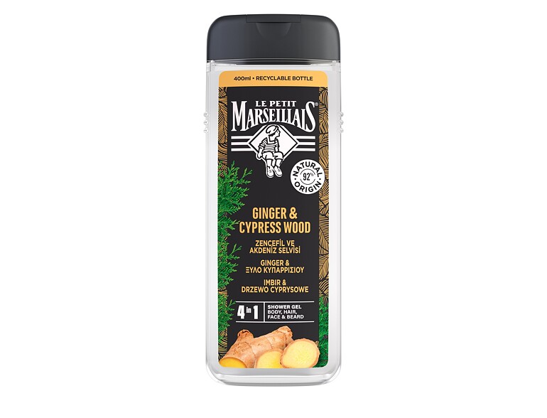 Duschgel Le Petit Marseillais Ginger & Cypress Wood 400 ml