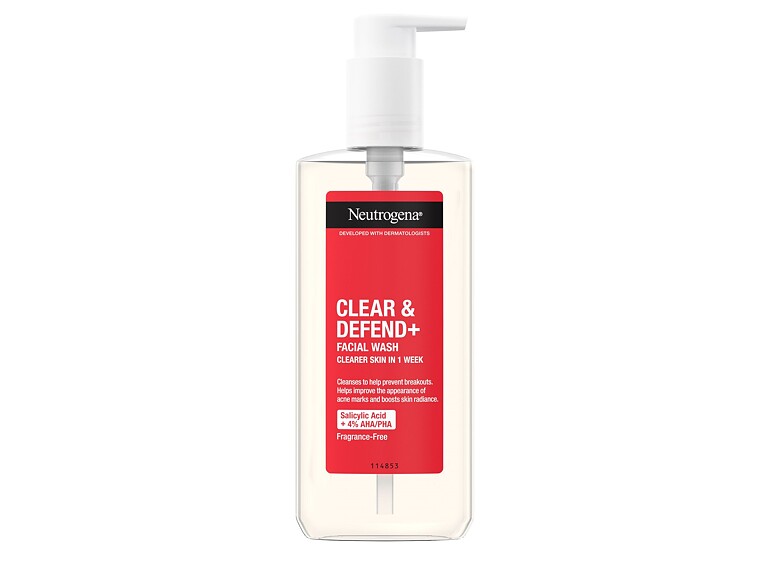 Reinigungsgel Neutrogena Clear & Defend+ Facial Wash 200 ml