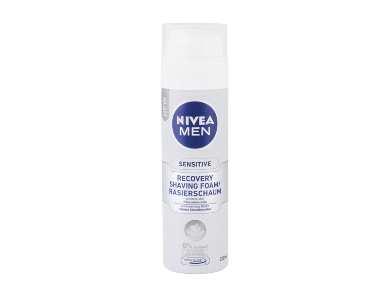 Rasierschaum Nivea Men Sensitive Recovery 200 ml Beschädigtes Flakon