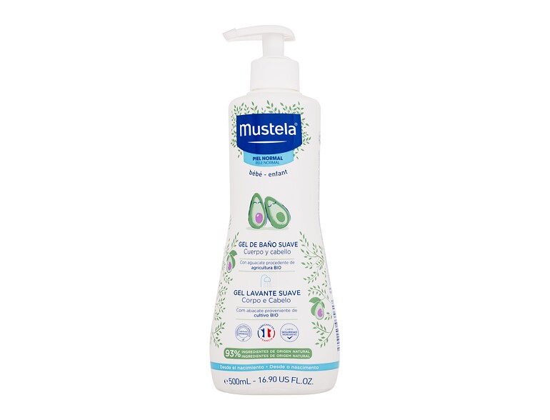 Duschgel Mustela Bébé Gentle Cleansing Gel Hair and Body 500 ml