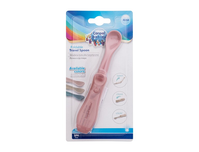 Geschirr Canpol babies Travel Spoon Foldable Pink 1 St.