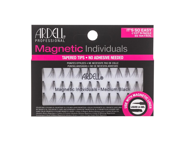 Falsche Wimpern Ardell Magnetic Individuals 36 St. Medium Black Beschädigte Schachtel