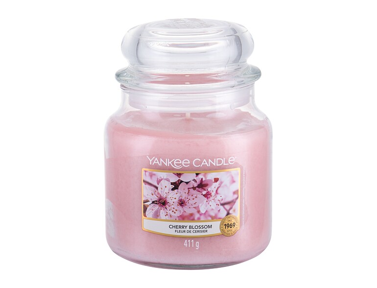 Duftkerze Yankee Candle Cherry Blossom 411 g Beschädigte Verpackung