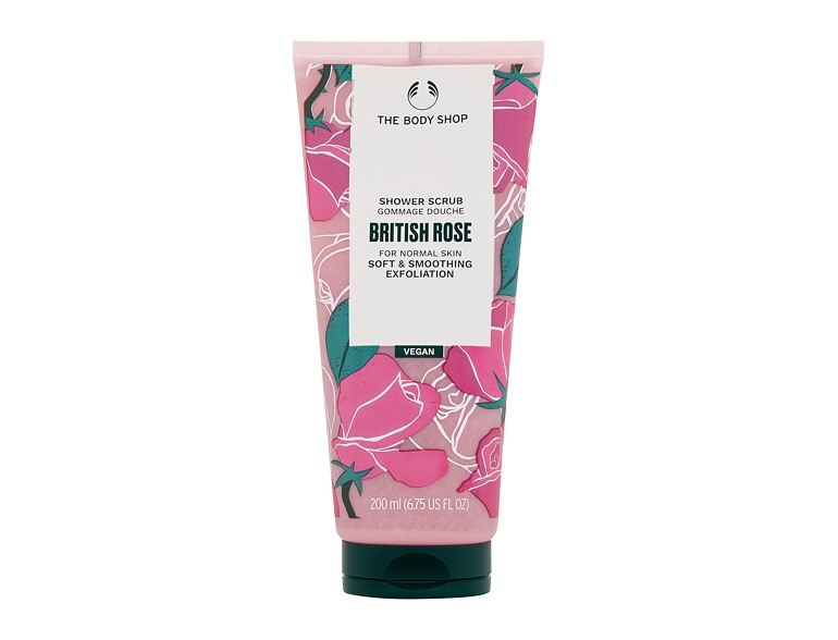 Körperpeeling The Body Shop British Rose Shower Scrub 200 ml