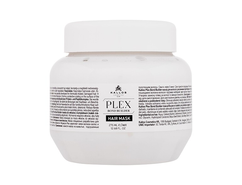 Haarmaske Kallos Cosmetics Plex Bond Builder Hair Mask 275 ml