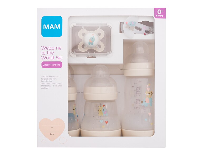 Babyflasche MAM Welcome To The World Set 0m+ Beige 1 St. Beschädigte Schachtel Sets