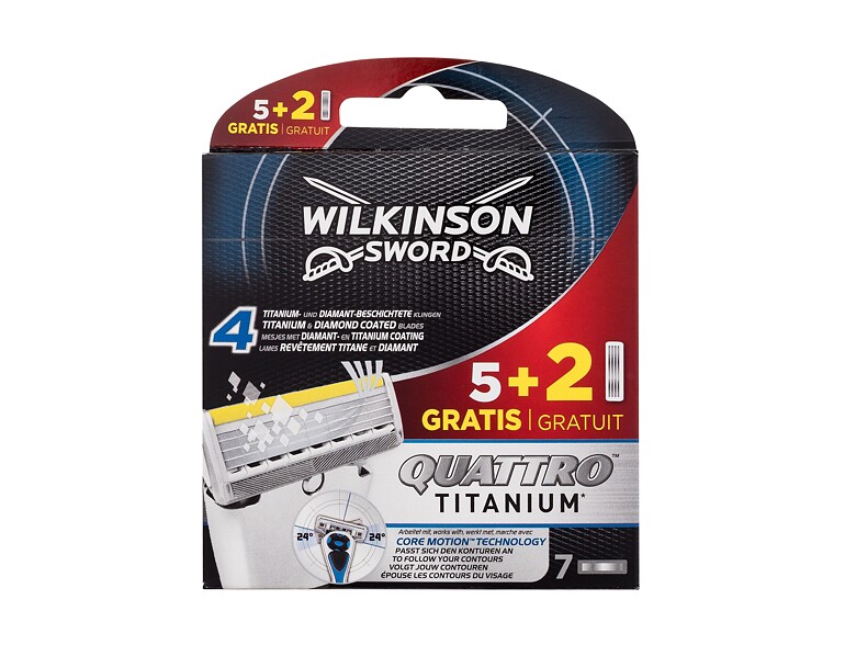 Ersatzklinge Wilkinson Sword Quattro Titanium 7 St.