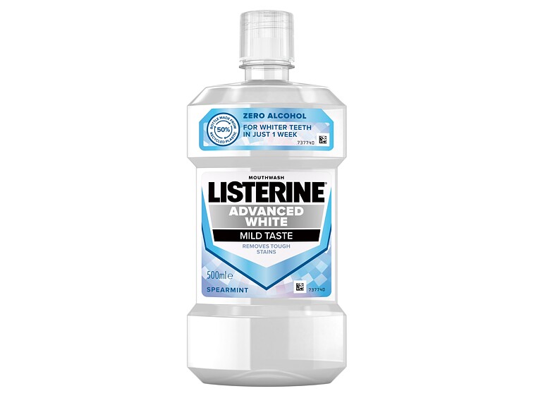 Mundwasser Listerine Advanced White Mild Taste Mouthwash 500 ml