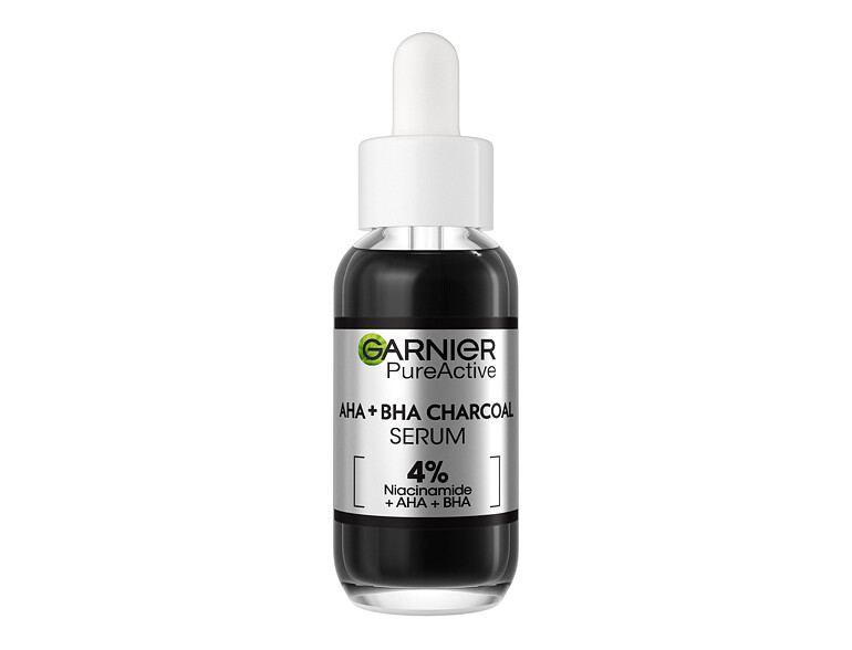 Gesichtsserum Garnier Pure Active AHA + BHA Charcoal Serum 30 ml