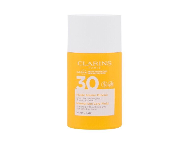 Sonnenschutz fürs Gesicht Clarins Sun Care Mineral SPF30 30 ml Beschädigte Schachtel