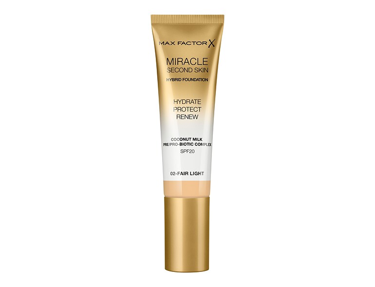 Foundation Max Factor Miracle Second Skin SPF20 30 ml 02 Fair Light