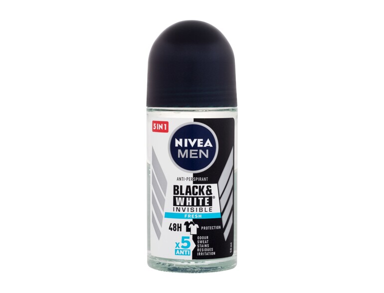 Antiperspirant Nivea Men Invisible For Black & White Fresh 48h 50 ml